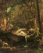 Bierstadt, Albert The Mountain Brook Spain oil painting artist